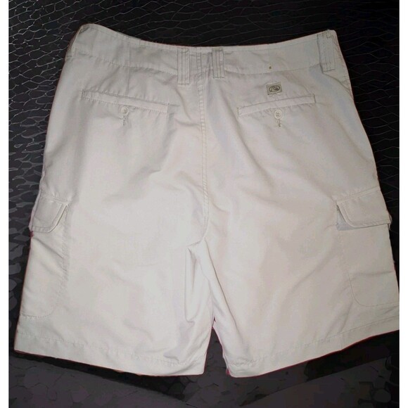 Quiksilver Edition Ivory Cargo Shorts Men's Size 34 Lined Pockets Lightweight - Picture 2 of 8
